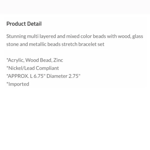 4- MULTI-LAYERED STRETCH BEADED BRACELETS-NEW-Set of 4. - Picture 7 of 7